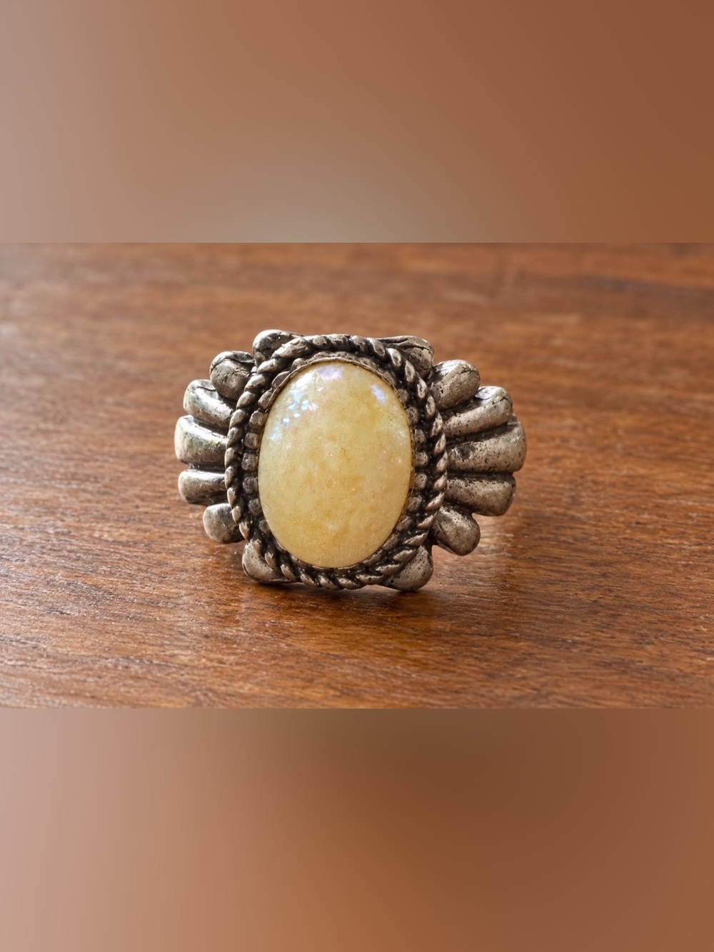 Creamy Opal Resin Cabochon